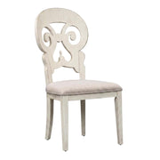 Solid Wood Splat Back Side Chair by Starlight Canyon Home – Solid + Manufactured Wood, White