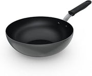11-inch carbon steel induction stir-fry pan with SteelCoat x3™ nonstick coating and silicone handle
