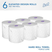 Scott Professional 6 Rolls × 950'/Roll - Elevated Design / White / White HRT Paper Towels