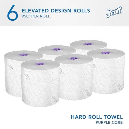 Scott Professional 6 Rolls × 950'/Roll - Elevated Design / White / White HRT Paper Towels