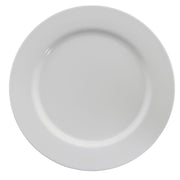 Dinner Plate with Wide Rim White Melamine - 10 1/2 Dia 12 Per Case by HUBERT – Large, Melamine, White, Pack of 12, Model H0167-W