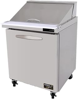 Kool-It KSTM-27-1 27-1/2" Mega Top One Section Sandwich and Salad Prep Unit, 7 Cubic Feet