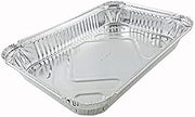 Handi-Foil of America 4 lb. Oblong Aluminum Foil Entrée/Dinner Take-Out Pan - Disposable Trays 50 Pack (Pack of 50)