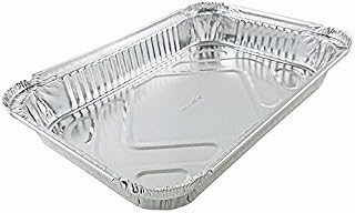 Handi-Foil of America 4 lb. Oblong Aluminum Foil Entrée/Dinner Take-Out Pan - Disposable Trays 50 Pack (Pack of 50)