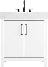 ELEGANT Kitchen and Bath 30 inch Single Bathroom Vanity in White