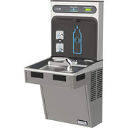 Water Cooler W/HydroBoost Water Refilling Station by Halsey Taylor – 300 Stainless Steel, Light Gray, Model HTHB-HAC8PV-NF