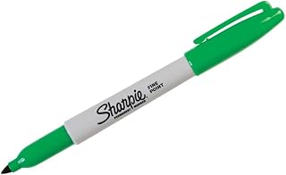 Sharpie Fine Point Permanent Markers, Green, 1 Count