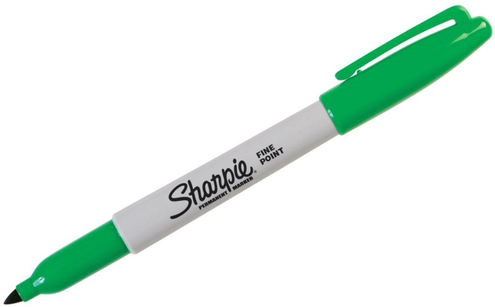 Sharpie 1 Count (Pack of 1) / Green / Fine,Permanent Permanent Markers