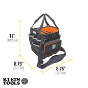 KLEIN TOOLS 10-Inch Tote / Black/Orange / 1 Tool Bags