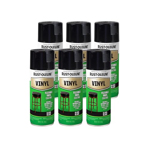 Rust-Oleum Black / 12 Ounce (Pack of 6) / 1 Spray Paint
