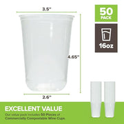 Stock Your Home 16oz / 50 / Clear Cups