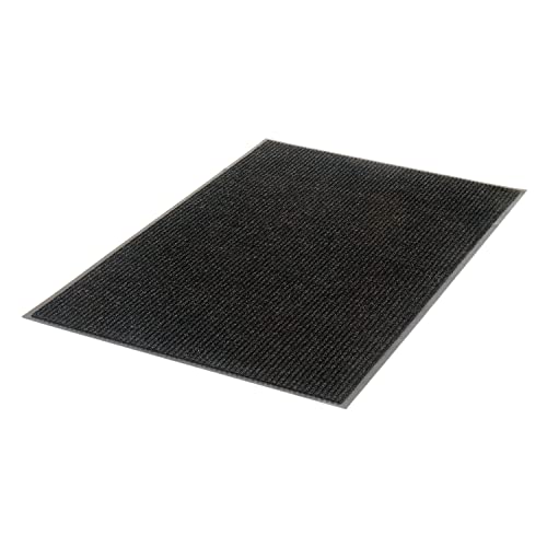 Deep Cleaning Ribbed Entrance Mat by Apache Mills – 2' x 2'1" (Rectangular), Polypropylene, Charcoal Gray, Model 0103319022X3