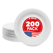 Stock Your Home 600 Count (Pack of 1) / White / Classic Plates