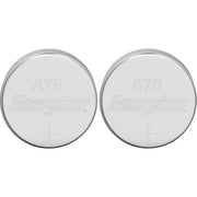 ALKALINE 2 PACK by Energizer – 2 Count (Pack of 1), Plastic, Chrome Silber, Model LR44/A76