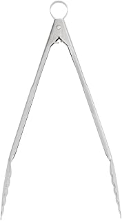 Cuisipro 9.5-Inch Stainless Steel Locking Tongs