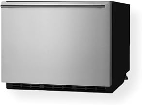 Summit 21.5” Drawer Refrigerator by Summit Appliance – 21.5", 1.6 cubic_feet, Stainless Steel, Black, Model FF1DSS