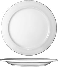 International Tableware DO-8 White Porcelain 9" Plate - 24 / CS