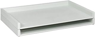 SAF4897 Safco Stacking Trays, 40 lb Capacity, 39x26x3, White