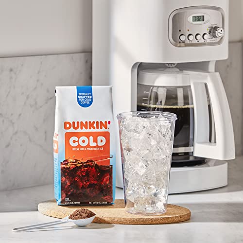 Dunkin' Cold / 10 Ounce (Pack of 6) / Brown Ground Coffee