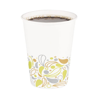 DEER12HCUP Deerfield Printed Paper Hot Cups by Boardwalk – 12 Ounces, Paper, White, Pack of 1000