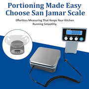 San Jamar Small Portion / Silver / Modern Digital Scales