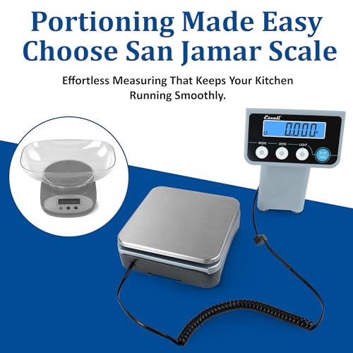 San Jamar Small Portion / Silver / Modern Digital Scales
