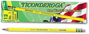 Ticonderoga Woodcase Pencil, B #1, Yellow, Dozen