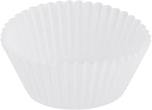 Hoffmaster Fluted Baking Cups, 4-1/2" x 2", White, Case Of 10,000 Cups