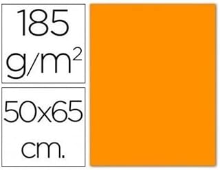 Canson guarro Iris 25 Sheets Card, 50 x 65 cm, 185 g, Orange, 1 Unit