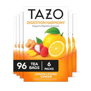 TAZO Lemon Lychee Ginger / 16 Count (Pack of 6) / 1 Herbal
