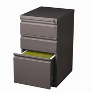 20" Deep Box/Box/File Mobile Pedestal by Hirsh Industries – One Size, Cotton, Clear, Model 19354