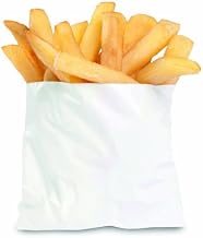 Bagcraft Papercon 450011 Grease Resistant PB11 Fry Bag, 4-1/2" Length x 5" Width x 1" Height, White (Case of 2000)