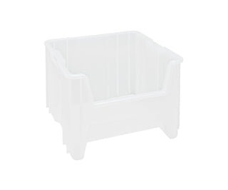 Giant Stack Multipurpose Part Organizer Clear Bins 18" L x 17" W x 13" H 2 Pack by QUANTUM STORAGE SYSTEMS – 17-1/2" x 16-1/2" x 12-1/2", 3609.38 cubic_inches, Plastic, Clear