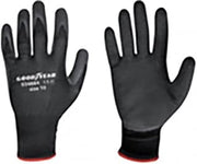 Goodyear PU Gloves and Latex Foam Palm Size 8 Black Work Gloves
