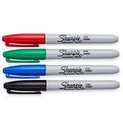 Sharpie 4 Count (Pack of 1) / Assorted Colors / Permanent,Fine Categories