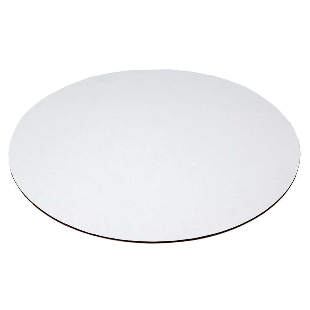 Single Wall Circular Cake Board White by Vineland Packaging – White, Model 12756