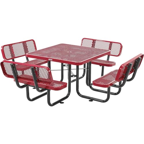Global Industrial Red / Onesize / Industrial Picnic Tables