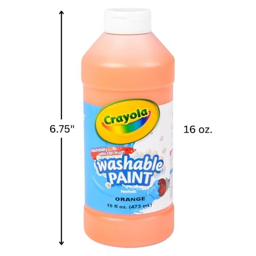 Crayola Orange / 1 / 16 Fl Oz (Pack of 1) Tempera & Poster Paint