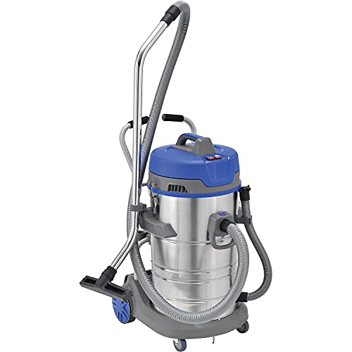 Commercial HEPA Wet Dry Vacuum by Global Industrial – 18"L x 24"W x 40"H, Stainless Steel/Plastic, Stainless Steel, Model WVC801