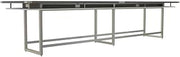 Safco Mirella Conference Table Standing Height - 16' Stone Gray