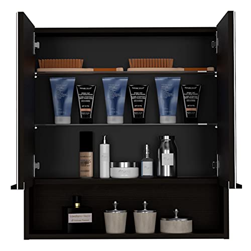 DEPOT E-SHOP Black Wengue / Modern / 1 Medicine Cabinets