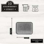 10 Strawberry Street 7 x 10" / Stainless Steel / 1 Dinner Plates