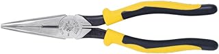 KLEIN TOOLS J203-8 8-Inch Needle Nose Pliers, Heavy Duty Cutting, Extended Handles, High Leverage, Induction Hardened with Hot-Riveted Joint