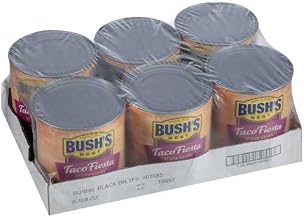 Bushs Taco Fiesta Black Bean, 108 Ounce -- 6 per case.