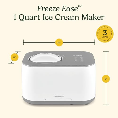 Cuisinart White / 1 Quart / 1.0 quarts Ice Cream Machines