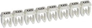 Legrand 38219 Wiring Marker 0.5 to 1.5 mm² No. 9 White 18.7 x 6.5 x 3.2 cm