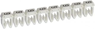 Legrand 38219 Wiring Marker 0.5 to 1.5 mm² No. 9 White 18.7 x 6.5 x 3.2 cm
