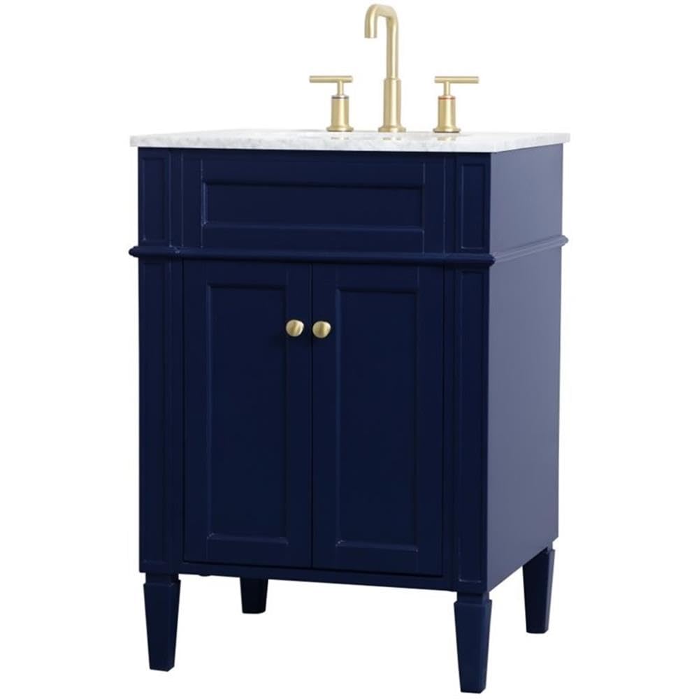Elegant Decor 24" - Single / Blue,gold / Modern Wheel Care