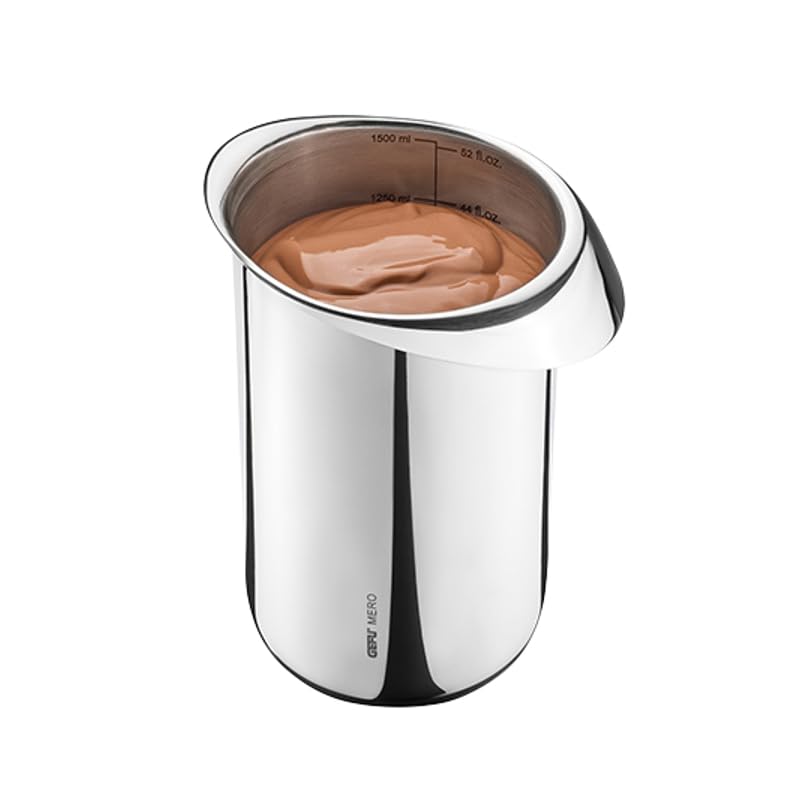 MERO mixing bowl by GEFU – 1500 milliliters, Stainless Steel, Steel, Model 28145