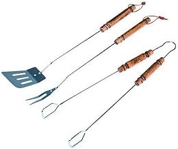 Campingaz 63946 Barbecue Cutlery Set 3 Pieces with Leather Loops